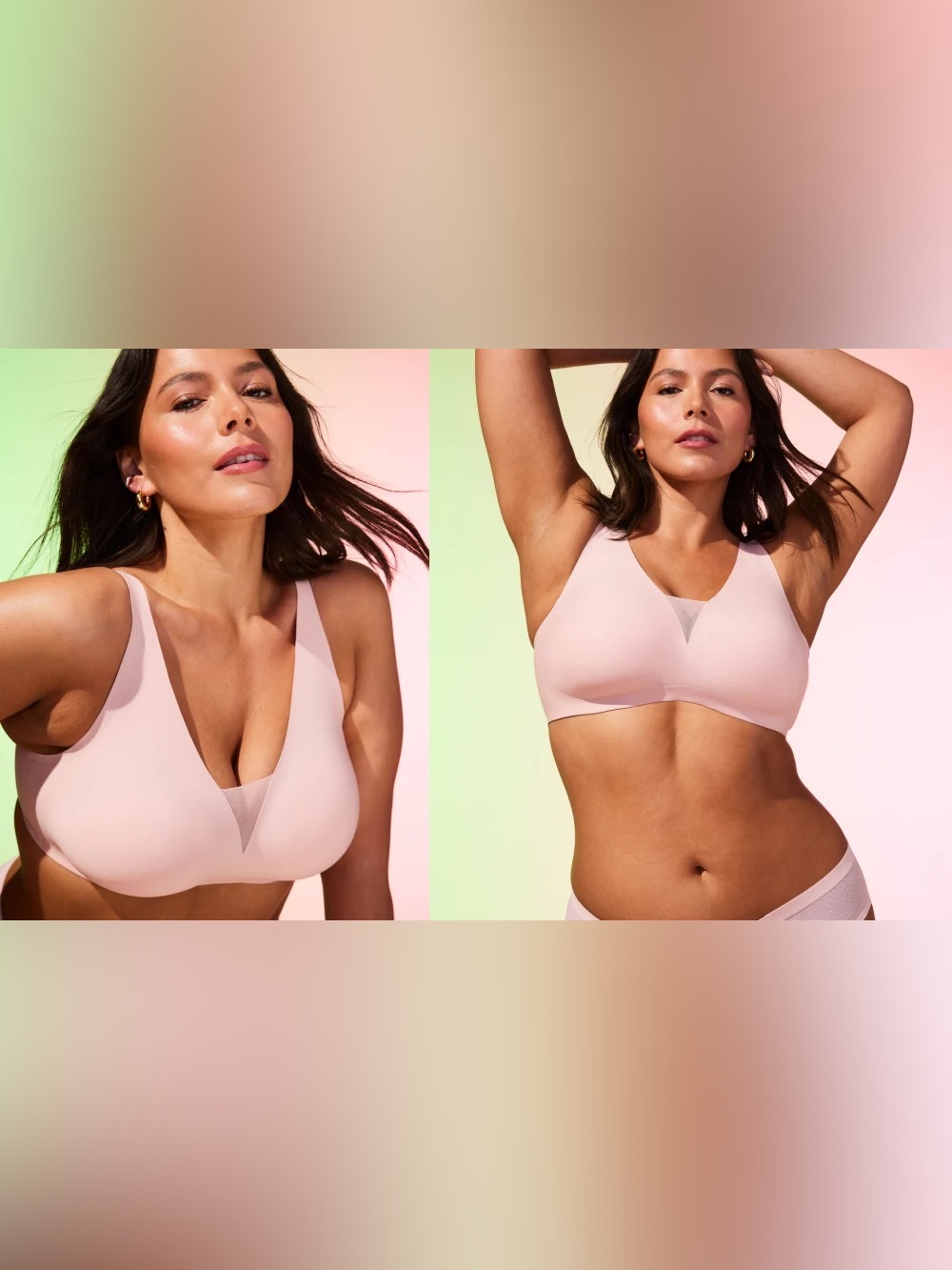 Knix Size XL+ (38D, 38DD, 38 E/DDD) Revolution Shadow Mesh Bra - Light Lilac
